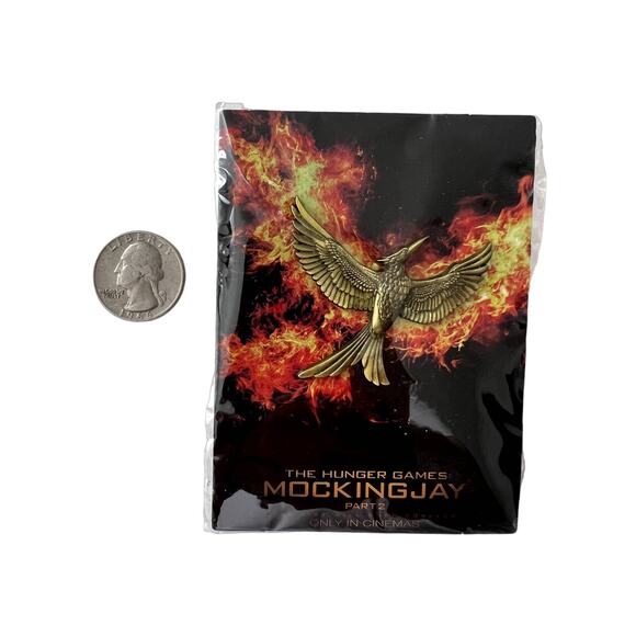 The Hunger Games Mockingjay Label Pin Bird New Lions Gate - Picture 1 of 3
